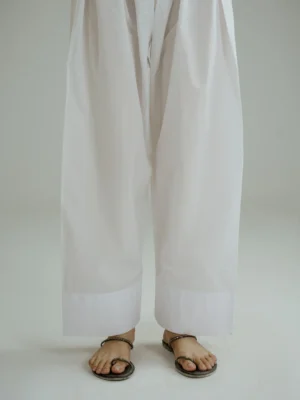 ✅ Elegant Farshi Shalwar For Women (White)– EFSW