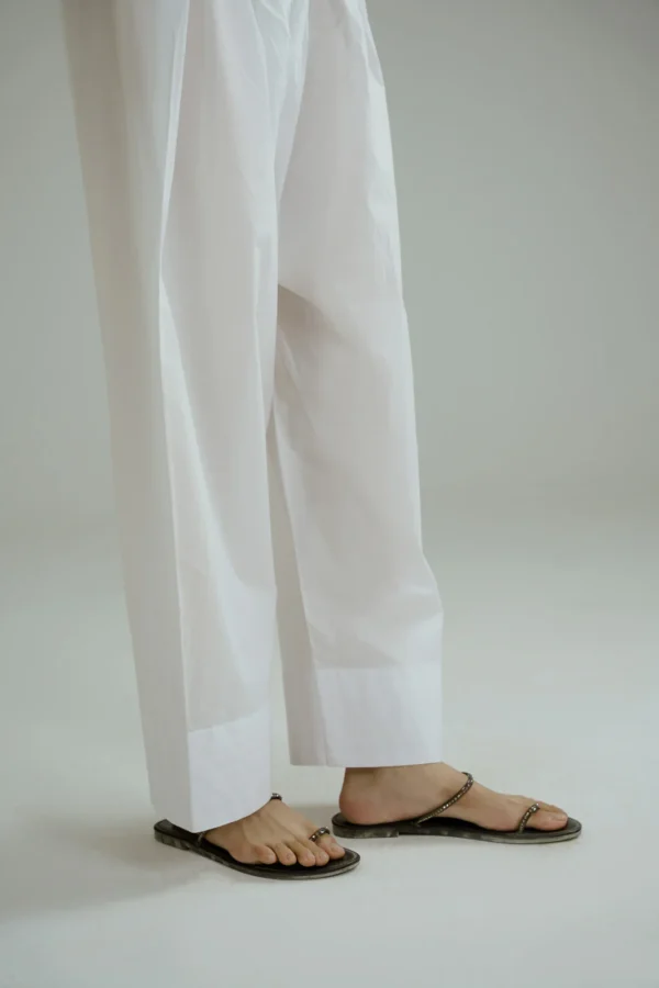 ✅ Elegant Farshi Shalwar For Women (White)– EFSW