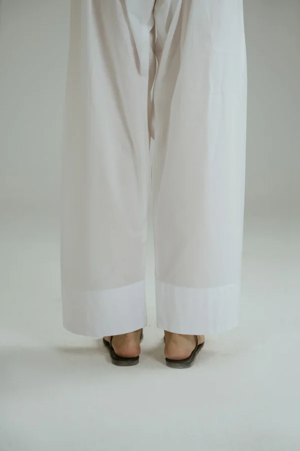 ✅ Elegant Farshi Shalwar For Women (White)– EFSW