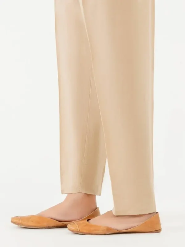 ✅ Straight Cotton Pant Trouser For Women (BEIGE)-BCPT