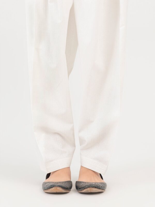 ✅ Basic Cotton Shalwar For Women (Off-White)– BCS-OF