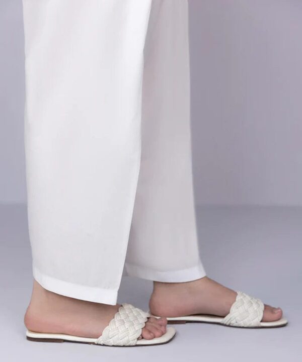 ✅ Basic Cotton Shalwar For Women (White) – BCS-W