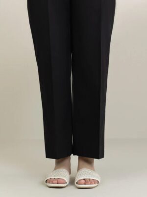 ✅ Wide Leg Cotton Pant Trouser For Women (BLACK) – WLPTC (Culottes Style)