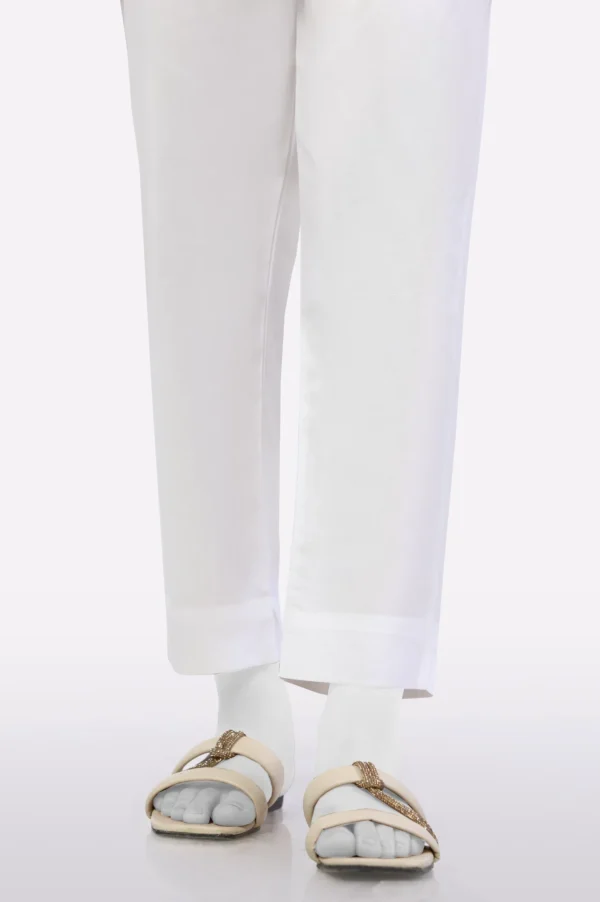 ✅ Straight Cotton Pant Trouser For Women (WHITE)-BCPT