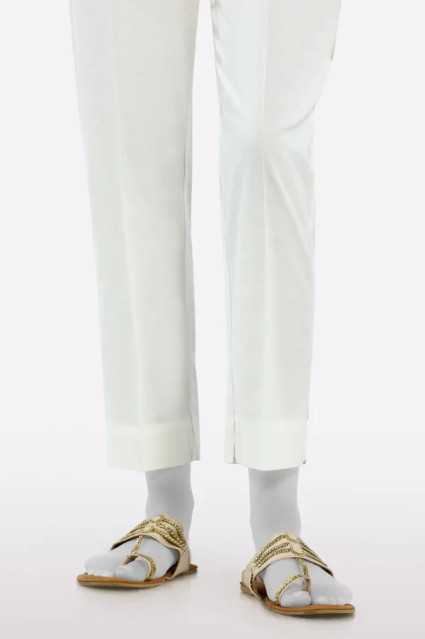 ✅ Straight Cotton Pant Trouser For Women (WHITE)-BCPT